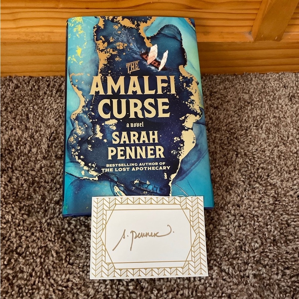 The Amalfi Curse, signed bookplate